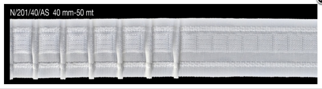 Accessori per tendaggi: Riloga per tende 40mm bianca
